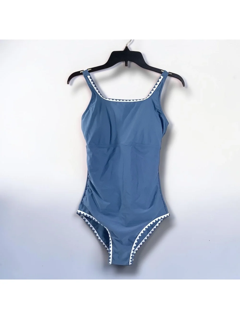 NWOT CRISONE Girls One Piece Retro Square Neck Swimsuit, 15-16 Yrs